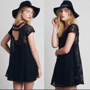 Free People Holy Mountain Crochet dress XS EUC Unicorn